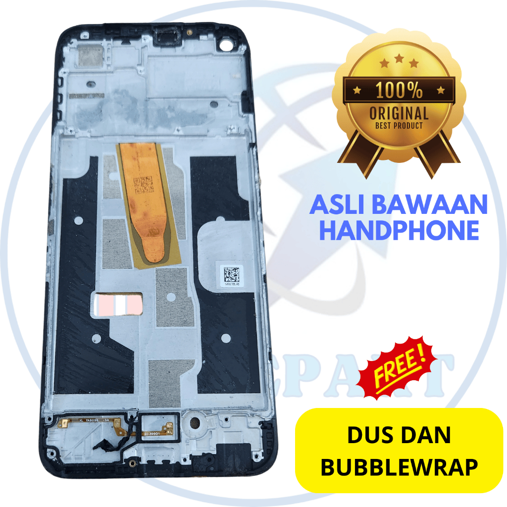 Frame tatakan LCD hp Realme 8 4g - Realme 8i 4g - asli original copotan cabutan bawaan