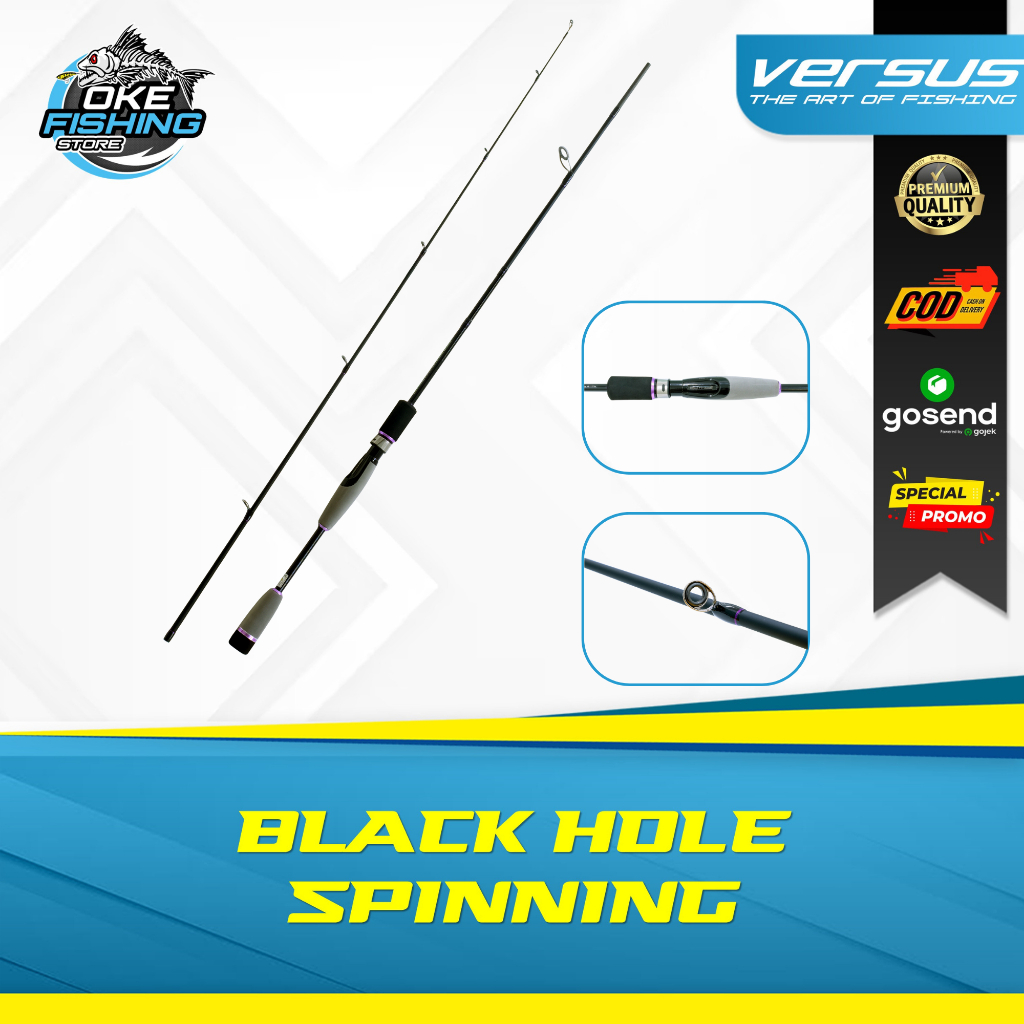 Joran Pancing Versus Black Hole 1.8M  –  Rod Spinning Hollow Carbon Blank – Jigging Surf Monster Fis