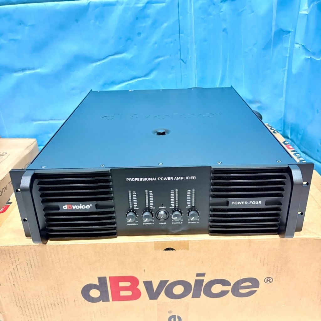 Audio Power db voice POWER FOUR Original Amplifier 4 Channel Class H 3U DB VOICE POWERFOUR