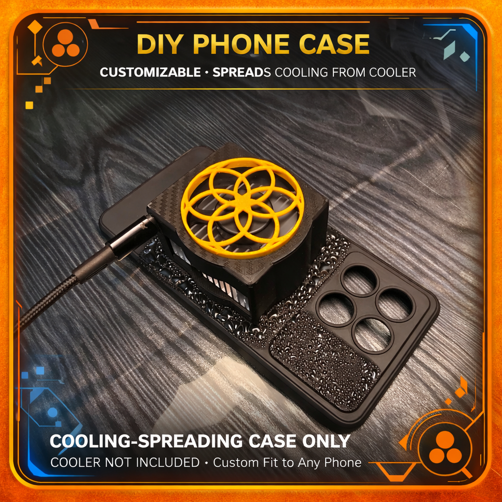 Casing HP DIY Case Only Penyebaran Dingin Cooler HP TEMBAGA GRAPHENE  HANYA CASE SAJA, TANPA COOLER