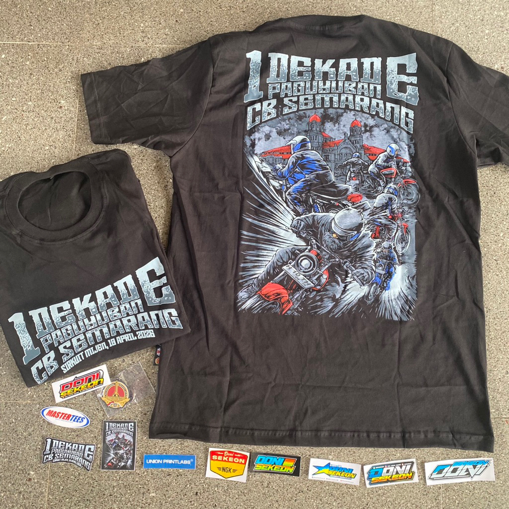 kaos acara 1 dekade paguyuban cb semarang