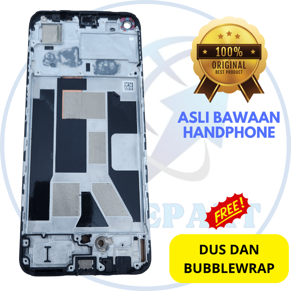Frame tatakan LCD hp Realme 9 4g - asli original copotan cabutan bawaan