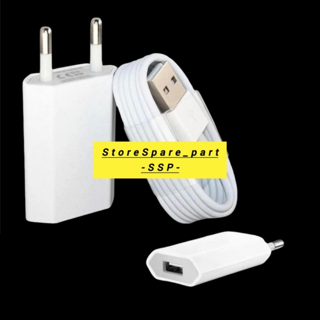 CHARGER IPHONE ORIGINAL 99% ADAPTOR DAN KABEL DATA IPHONE 5 6 7 8 X