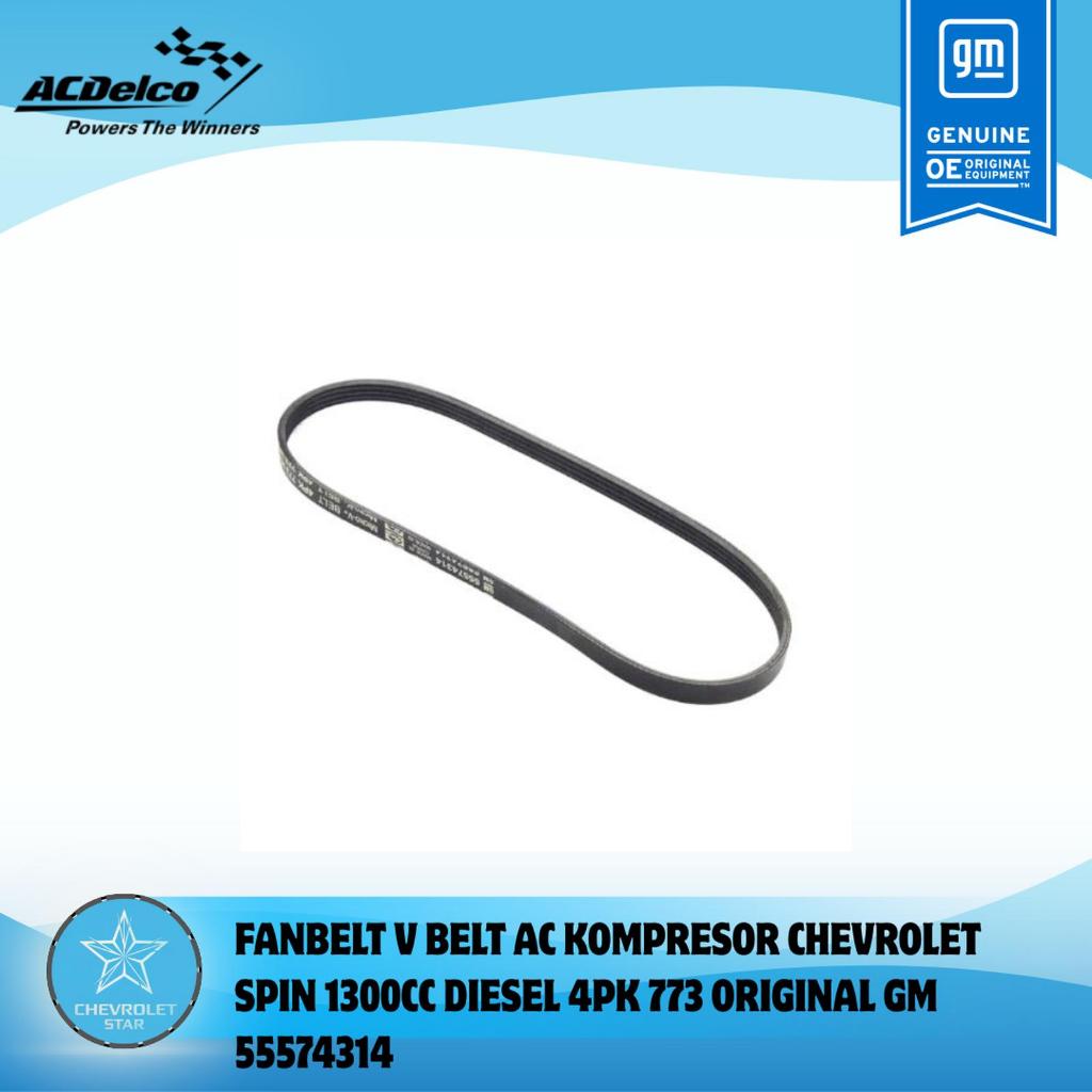 FANBELT V BELT AC KOMPRESOR CHEVROLET SPIN 1300CC DIESEL 4PK 773 ORIGINAL GM 55574314
