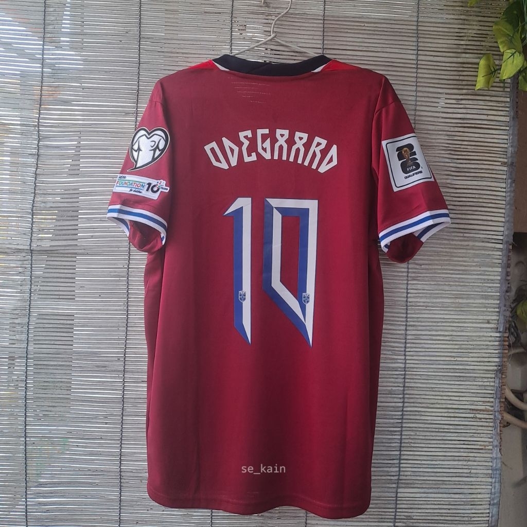 Jersey Norwegia/Norway Home 2024 Full patch World Cup Qualifiers - M - Odegaard