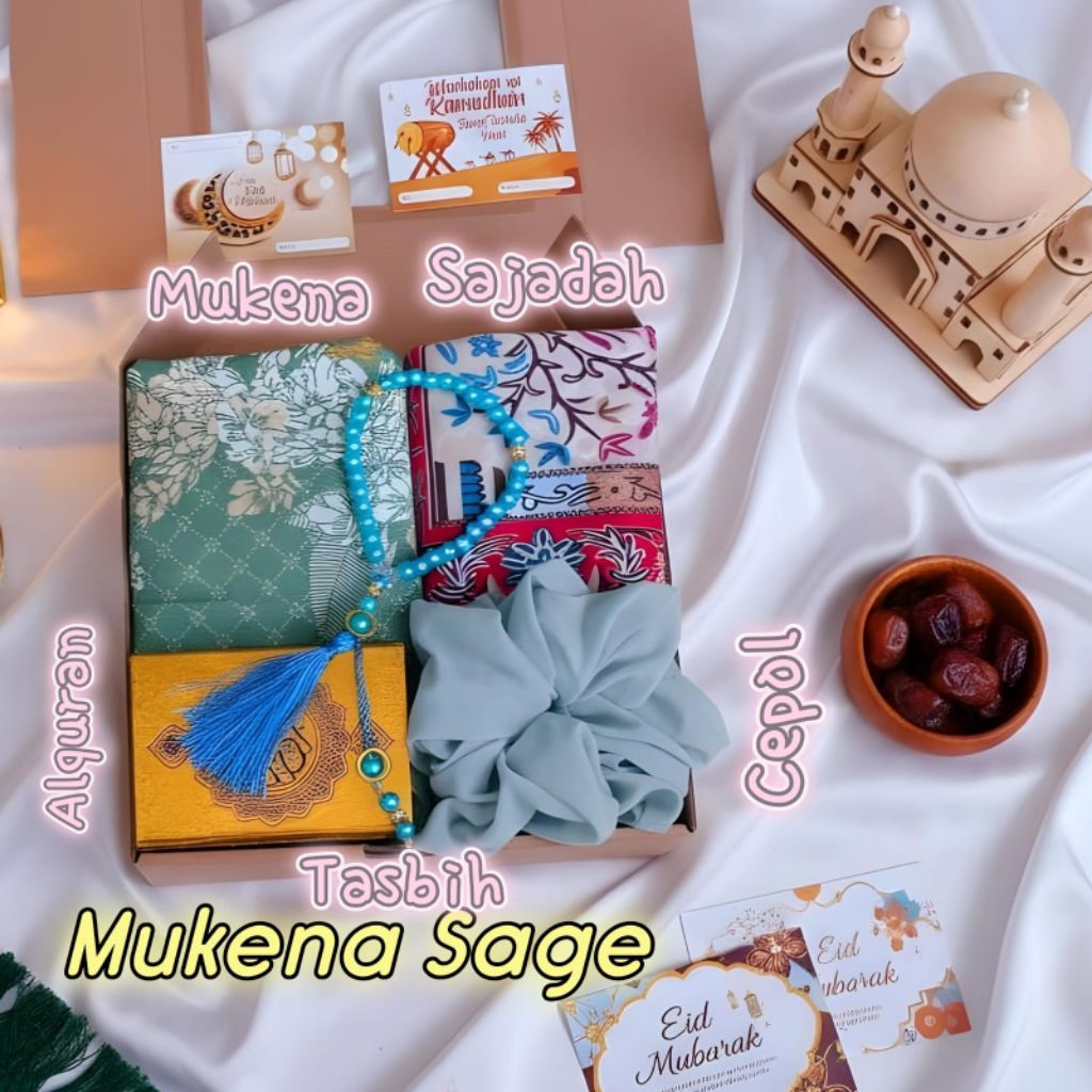 Hampers Kado Mukena Paket Lengkap Sholat Wanita Hadiah Kado Wisuda Seserahan Bingkisan Lebaran Idulf
