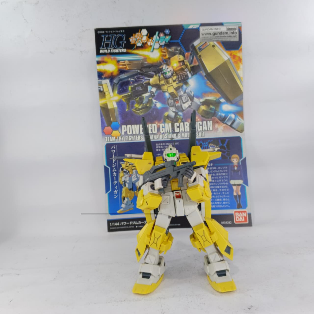Bandai HGBFT Powered GM Cardigan / Model Kit Gundam HG 1/144 2nd Sudah Rakit HS116