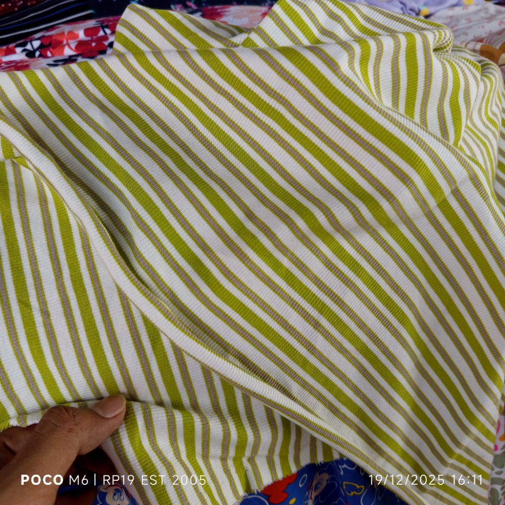 HARGA/0,5 M | KAIN KAOS CABUT JARUM | BAHAN HORNET KNIT | BAHAN MANGO KAOS | KAIN RIB SALUR STRIPE