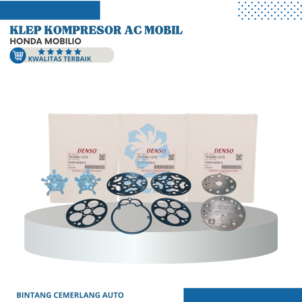 KLEP KOMPRESOR AC MOBIL HONDA MOBILIO SET LENGKAP DENSO