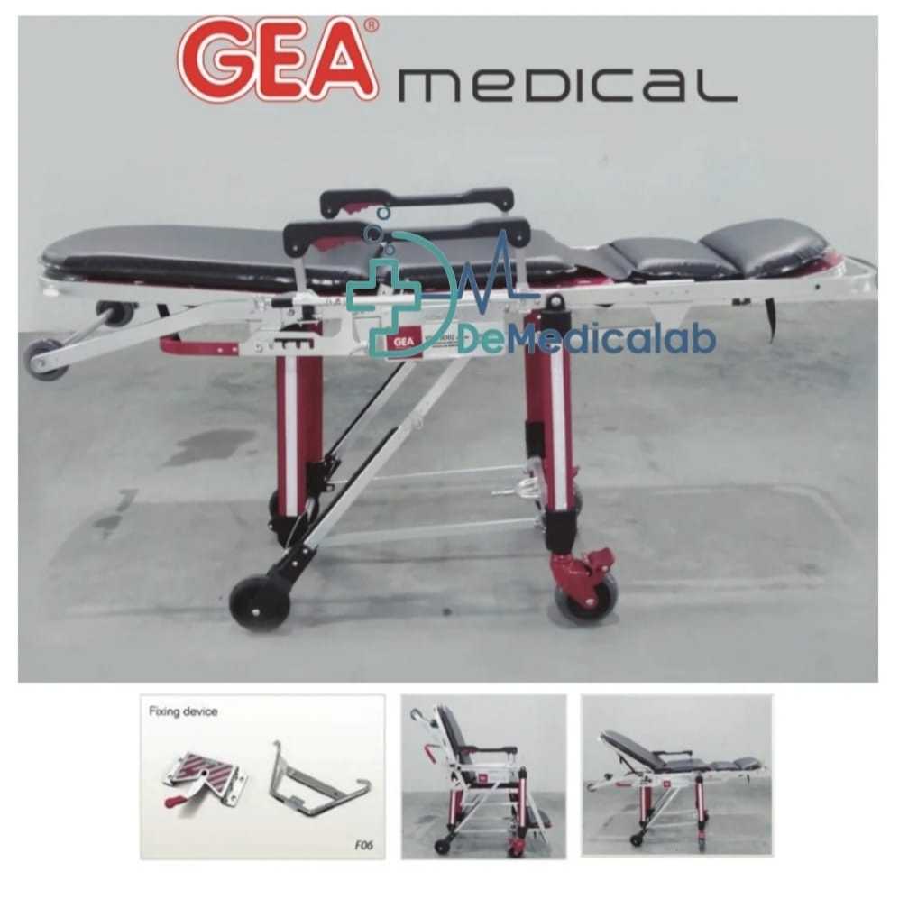 Ambulance Stretcher GEA YDC-3D02 Deluxe Tandu Darurat - Brankar Multipurpose Stretcher