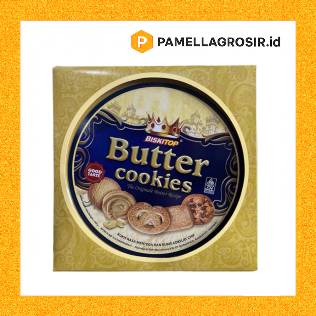 JAJAN LEBARAN BISKITOP BUTTER COOKIES  KALENG 700GRAM