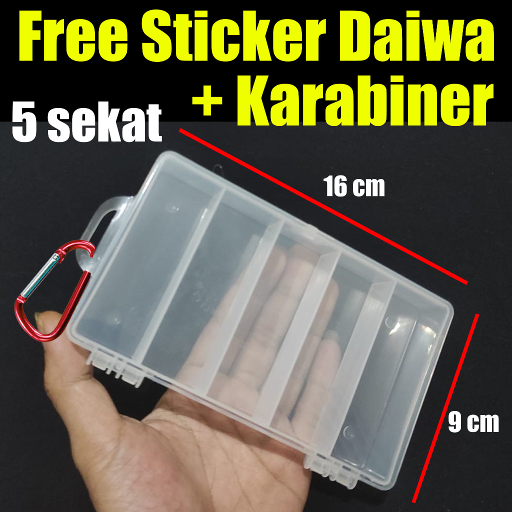 Kotak Pancing Box Serbaguna Perkakas Aksesoris Bahan Plastik Untuk Menyimpan Aksesoris Umpan Pancing