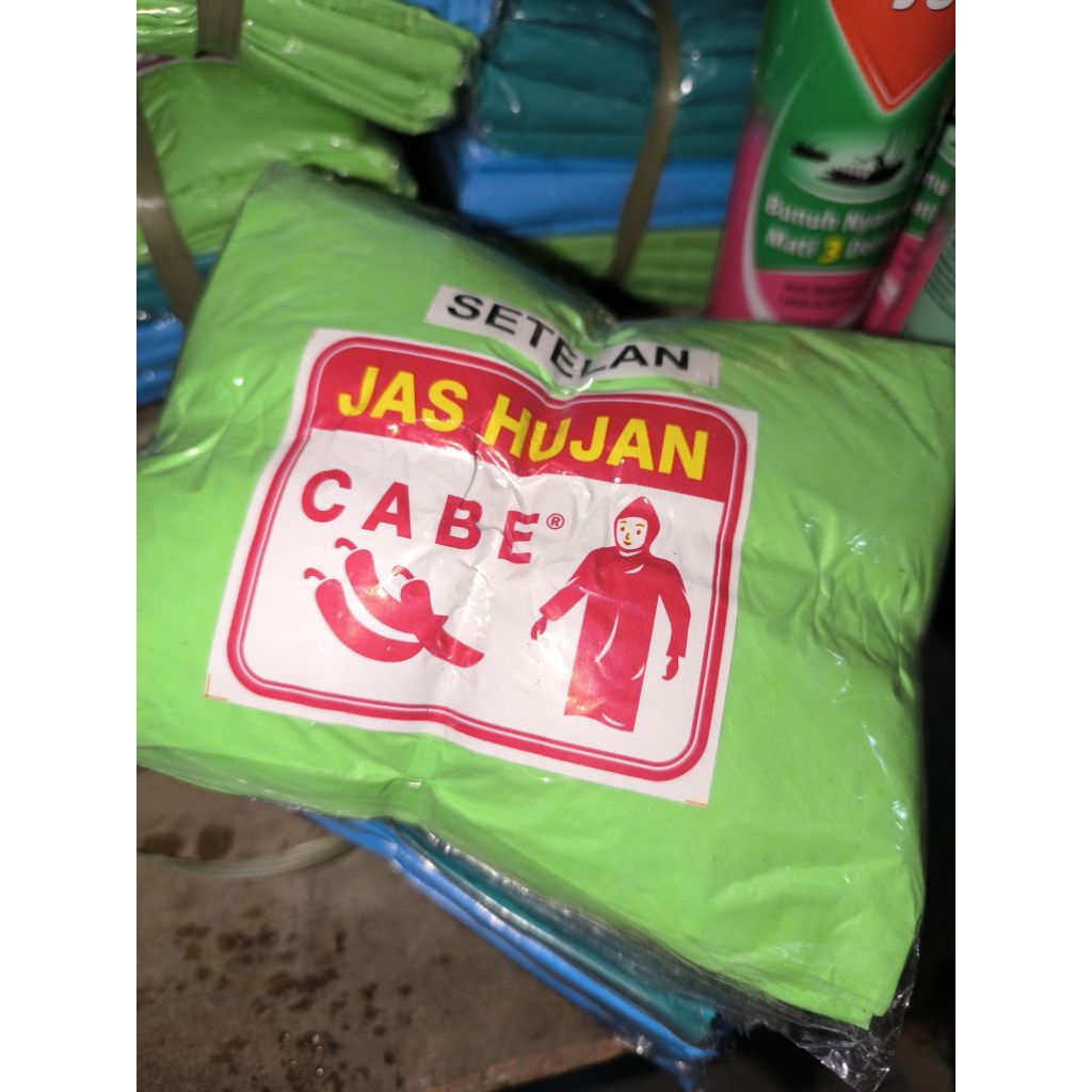 mantel plastik setelan cap cabe tebal murah