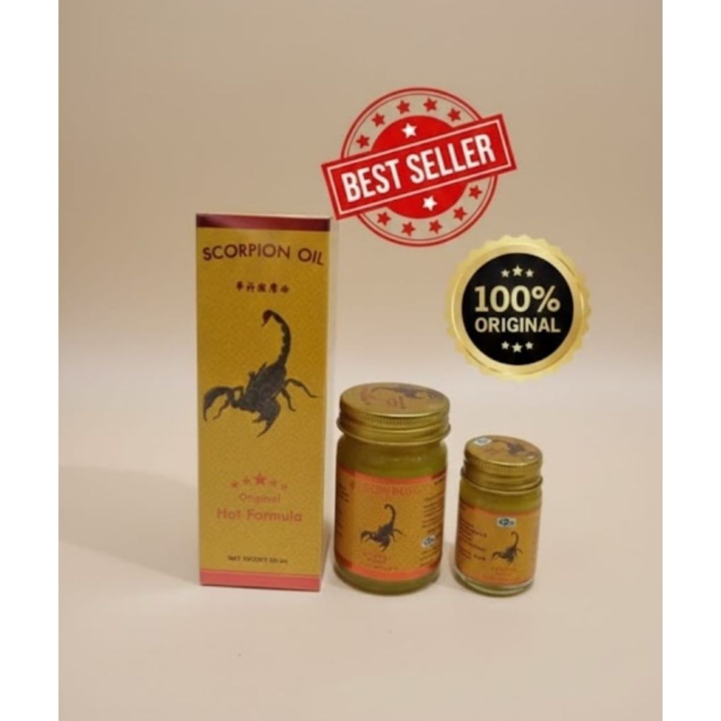 GREEN SEVEN SCORPION OIL ORIGINAL HOT FORMULA/MINYAK PIJAT/MINYAK URUT BADAN PANAS