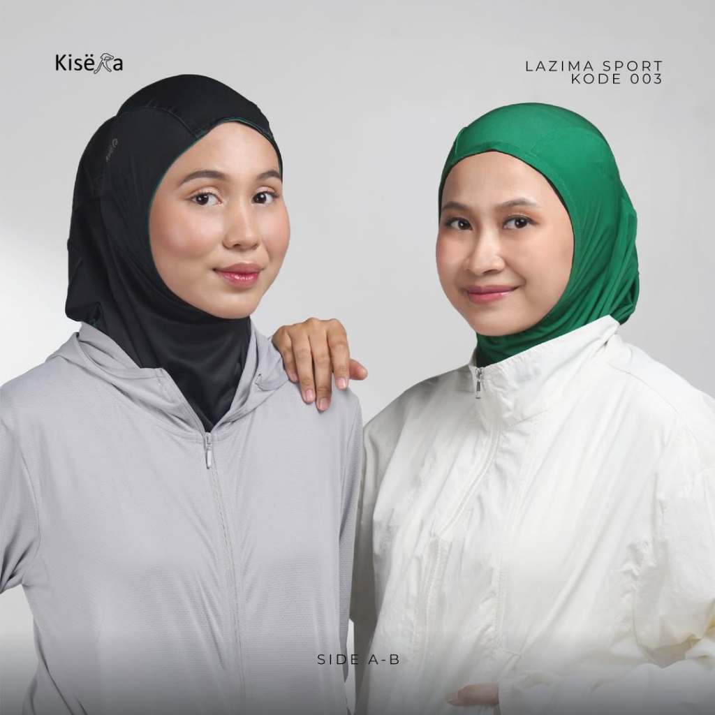 Kisera Official | Bergo Lazima  sport 003 | Satu Kerudung Empat Warna | Kerudung Bolak-Balik pertama