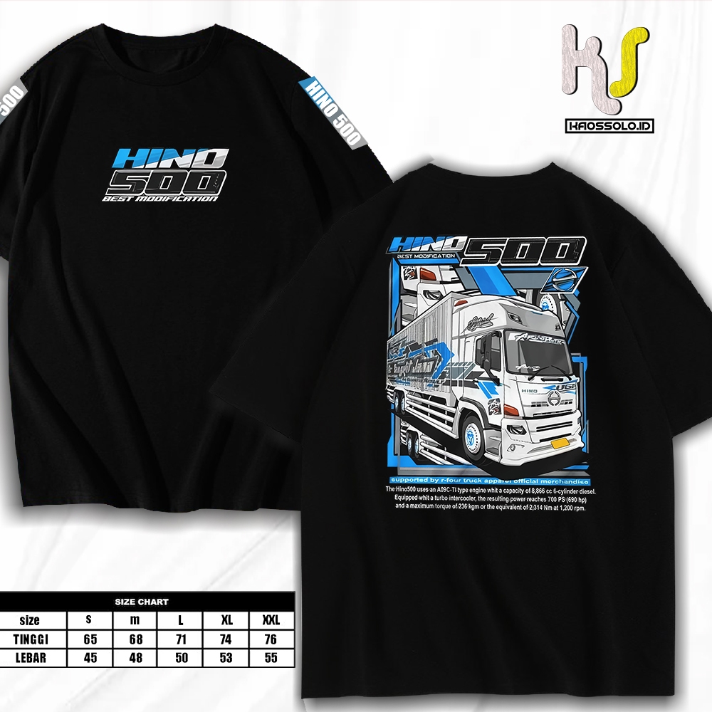 kaos truk hino 500/kaos truk terlaris/kaos truk terbaru