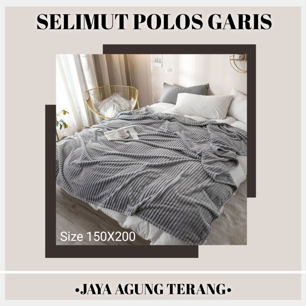 SELIMUT POLOS GARIS SG 150X200