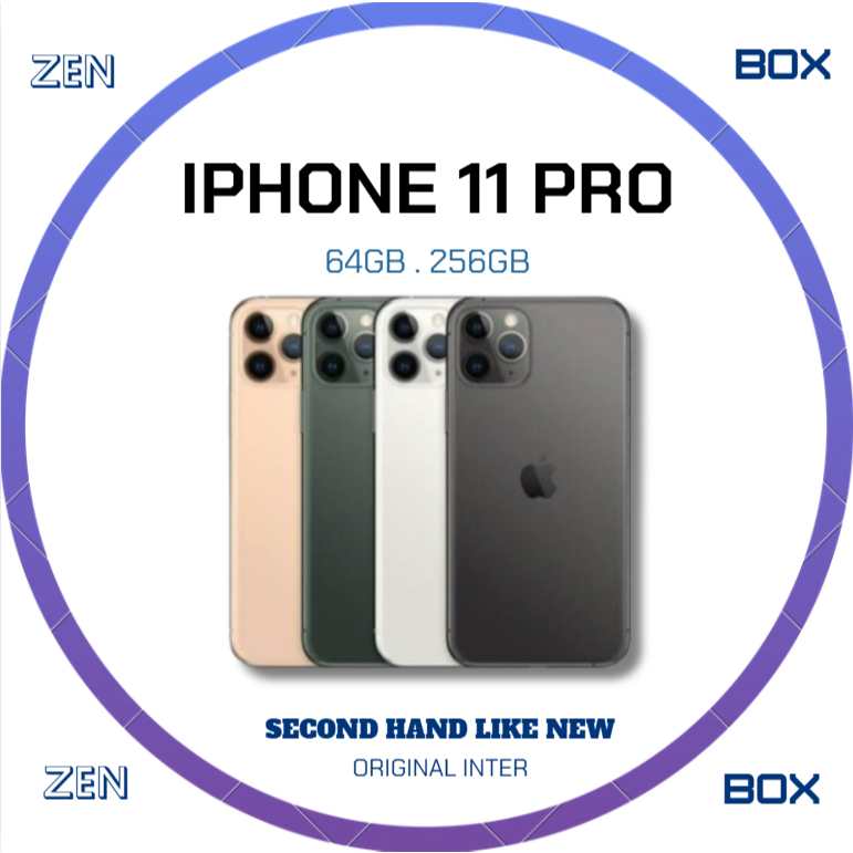 IP 11 Pro Second inter 128GB/256GB Original Bergaransi