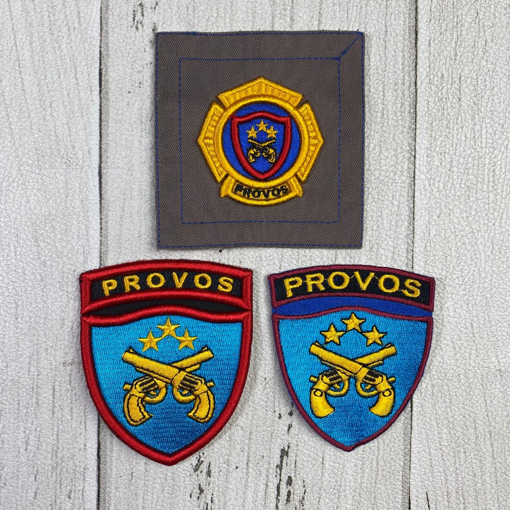Bet Timbul PROVOST Atribut PDL POLRI Badge Roda PROVOS Polri Timbul TEBAL