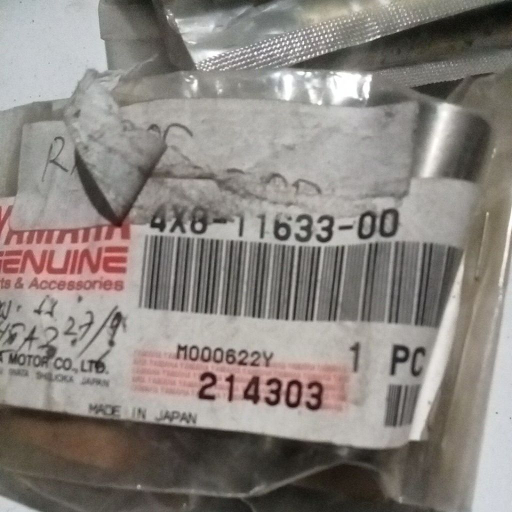 PIN PEN SEHER PISTON SET ROCES YAMAHA RXS ORIGINAL JAPAN.