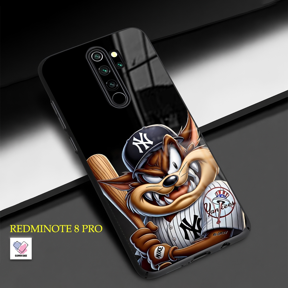 [AR93]  Case Glossy Case | REDMI NOTE 8 PRO | CASE KEKINIAN LUCU |  Casing Hp Kilau Motif TAZMANIA