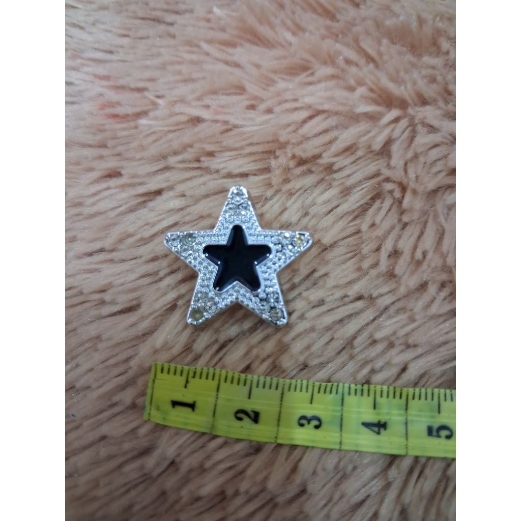 pin sendal aksesoris sendal / hiasan sendal kodok variasi star ( size 21 mm)