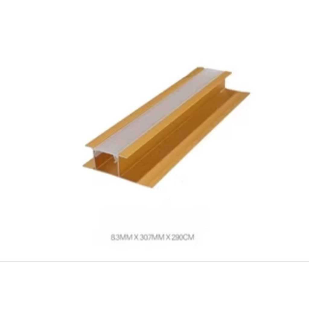 List Lampu LED Siku Aluminium-Housing Lampu LED Tanam Plafon & Dinding-Lis Lampu Dekorasi Plafon PVC