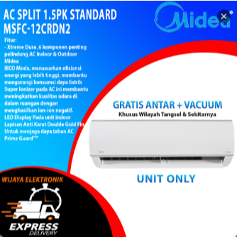 AC SPLIT MIDEA AC STANDARD 1.5PK MSFC-12CRN2