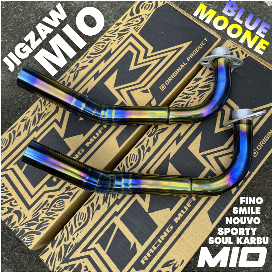 Leheran Knalpot Mio Sporty Jigsaw Bluemoon Leher Tabung Standar 28 32 38 JIGZAW