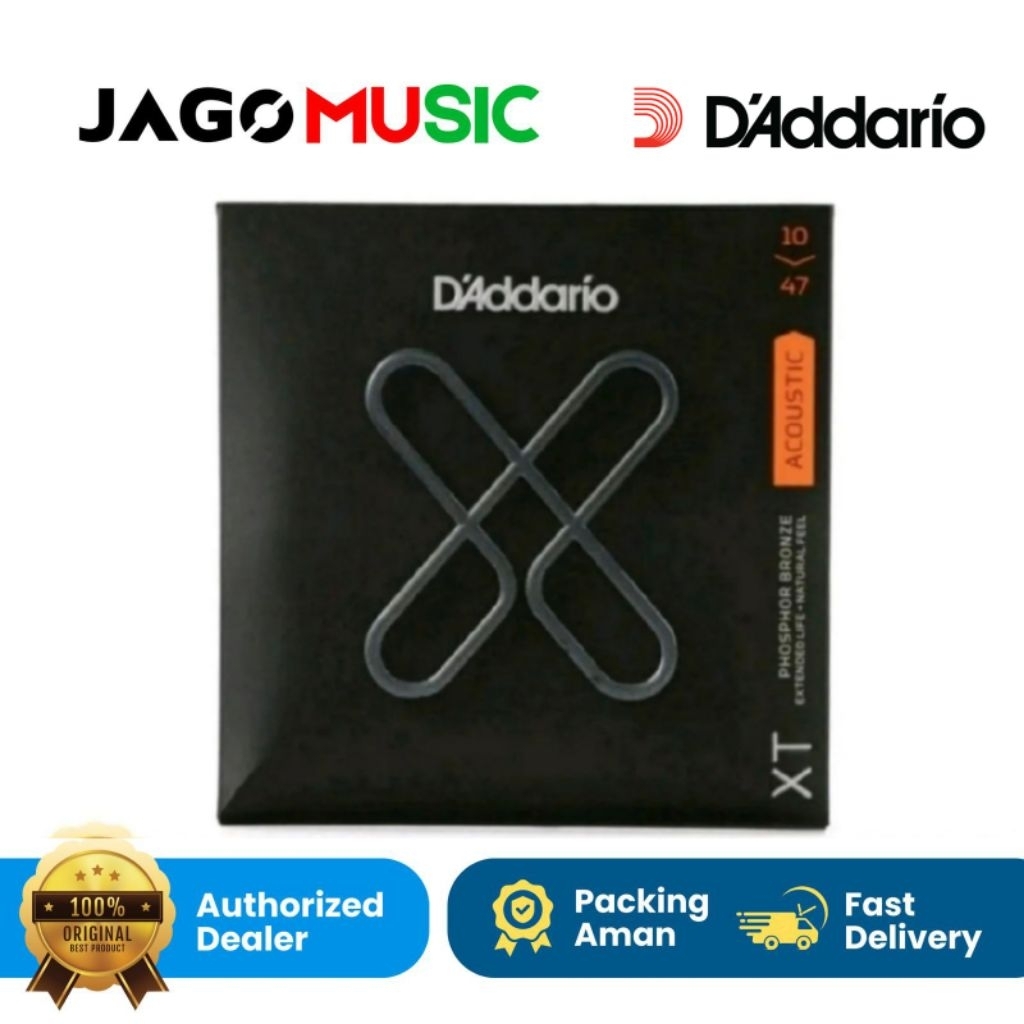 Senar Gitar Akustik Acoustic Guitar String Daddario Phosphor Bronze XT Series XTAPB 1047