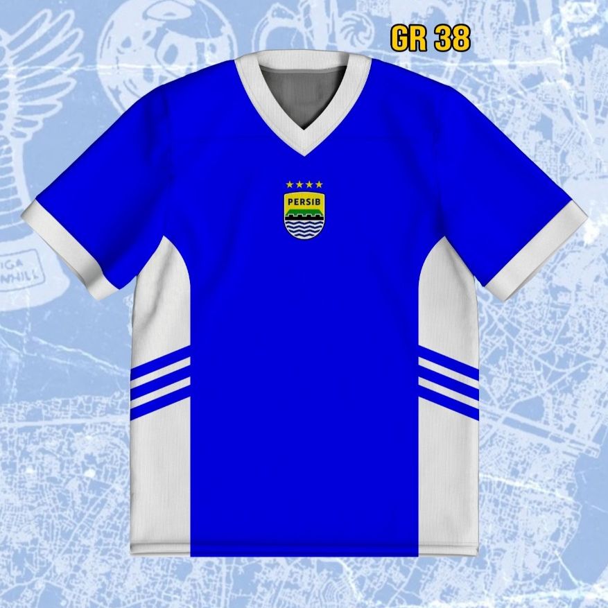 Jersey Oversize Long Live Persib Line  Sportswear Special Edition | Jersey Bola GR - 38