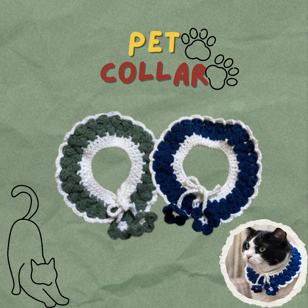 Pet Collar | Kalung Rajut Kucing/Anjing