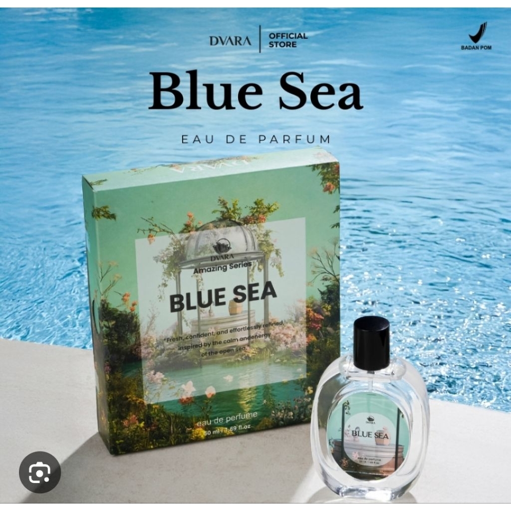DVARA Parfum Dvara Blue Sea Eau de Parfum Series Amazing Wangi Segar dan Tahan Lama