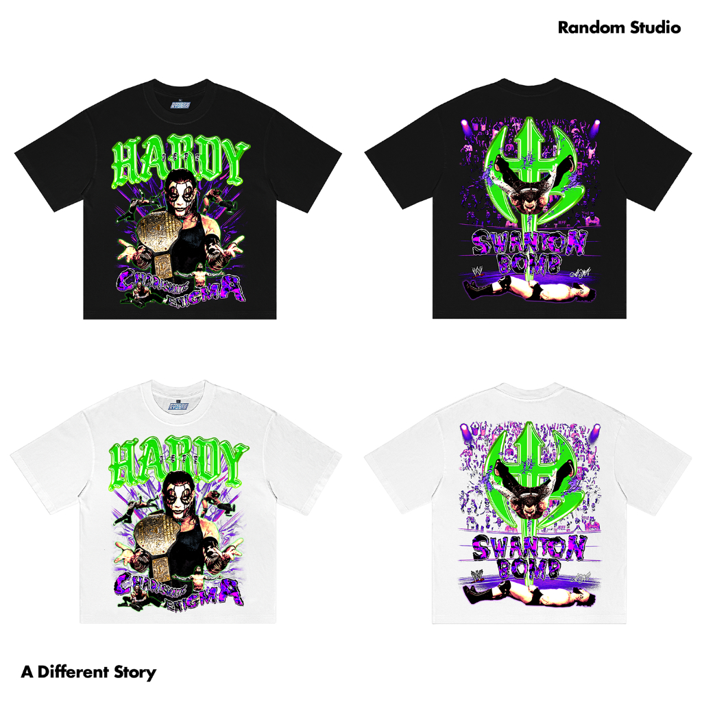 Random Studio Boxy Oversized T-Shirt Heavyweight Jeff Hardy