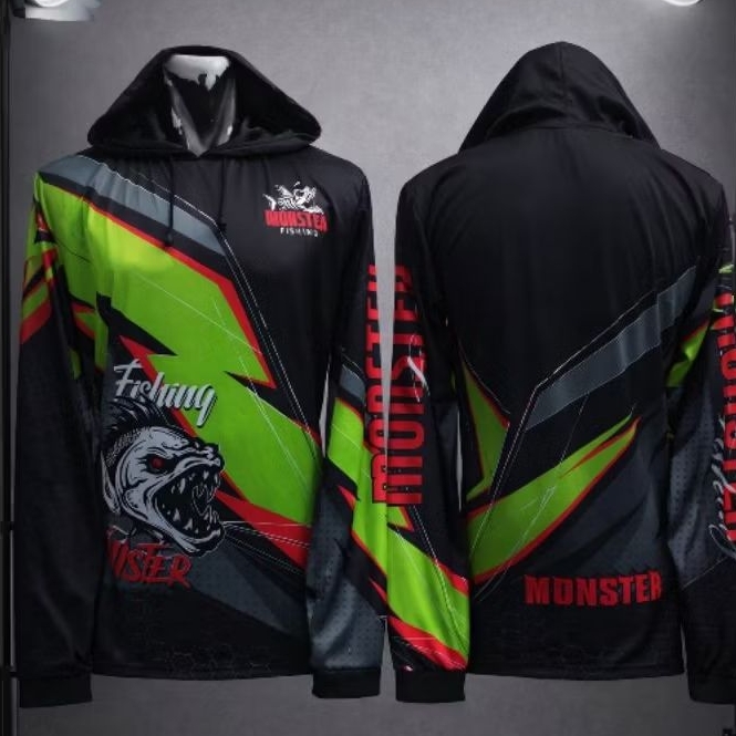 Jersey kaos mancing | Jersey kupluk mancing dewasa | fishing lengan panjang