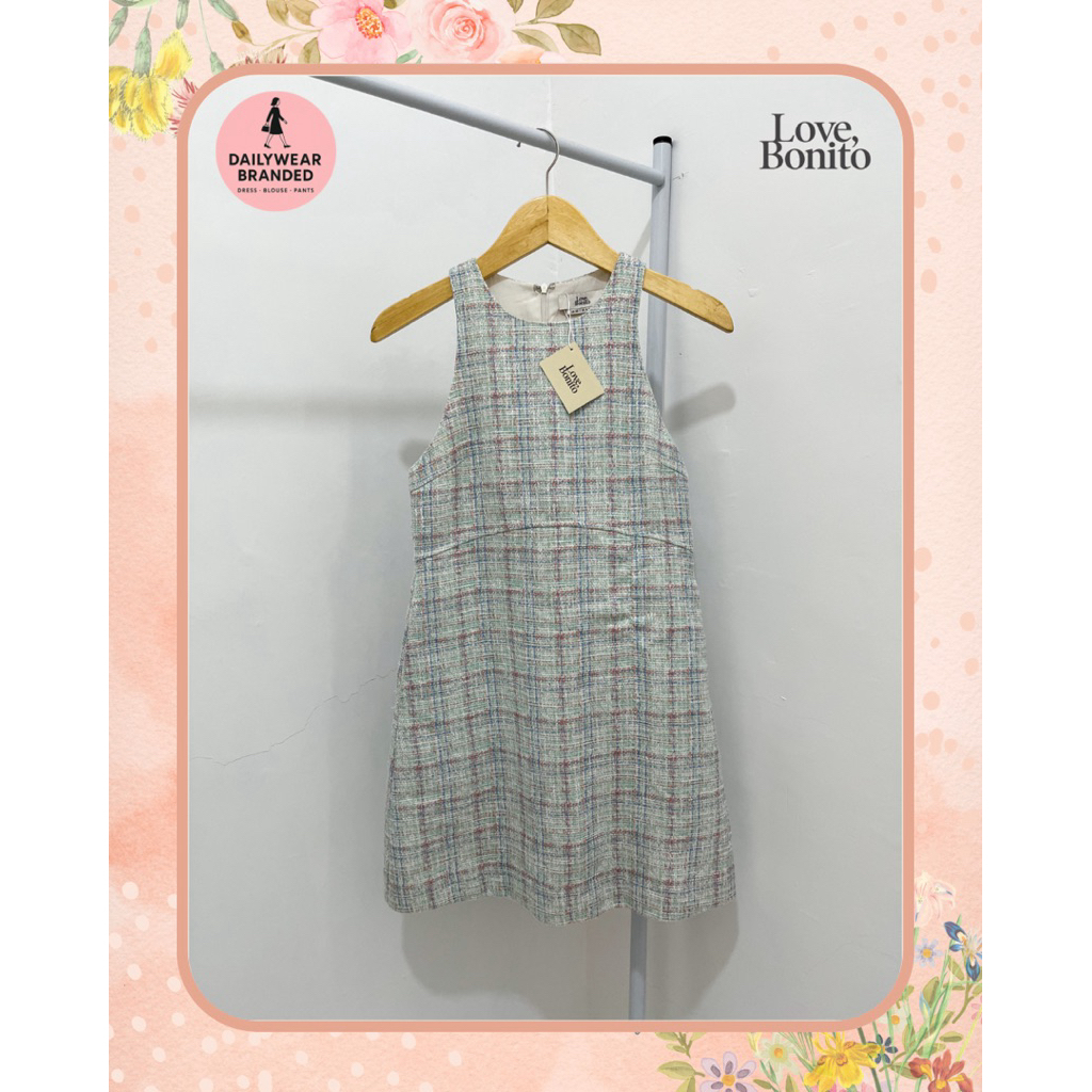 LOVE BONITO ORIGINAL Gilda Tweed Shift Dress