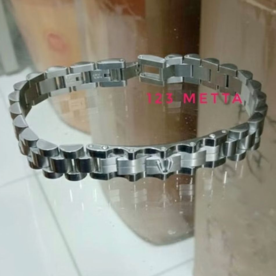 Gelang Titanium Pria wanita Rantai Rolex Anti karat