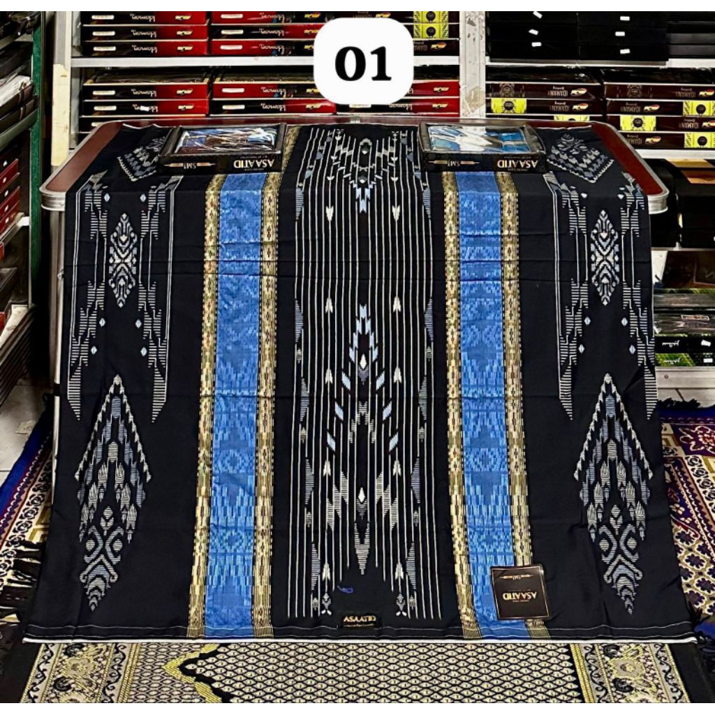 SARUNG pria dewasa ASSATID EMERALD DOBY RAYON TIMBUL