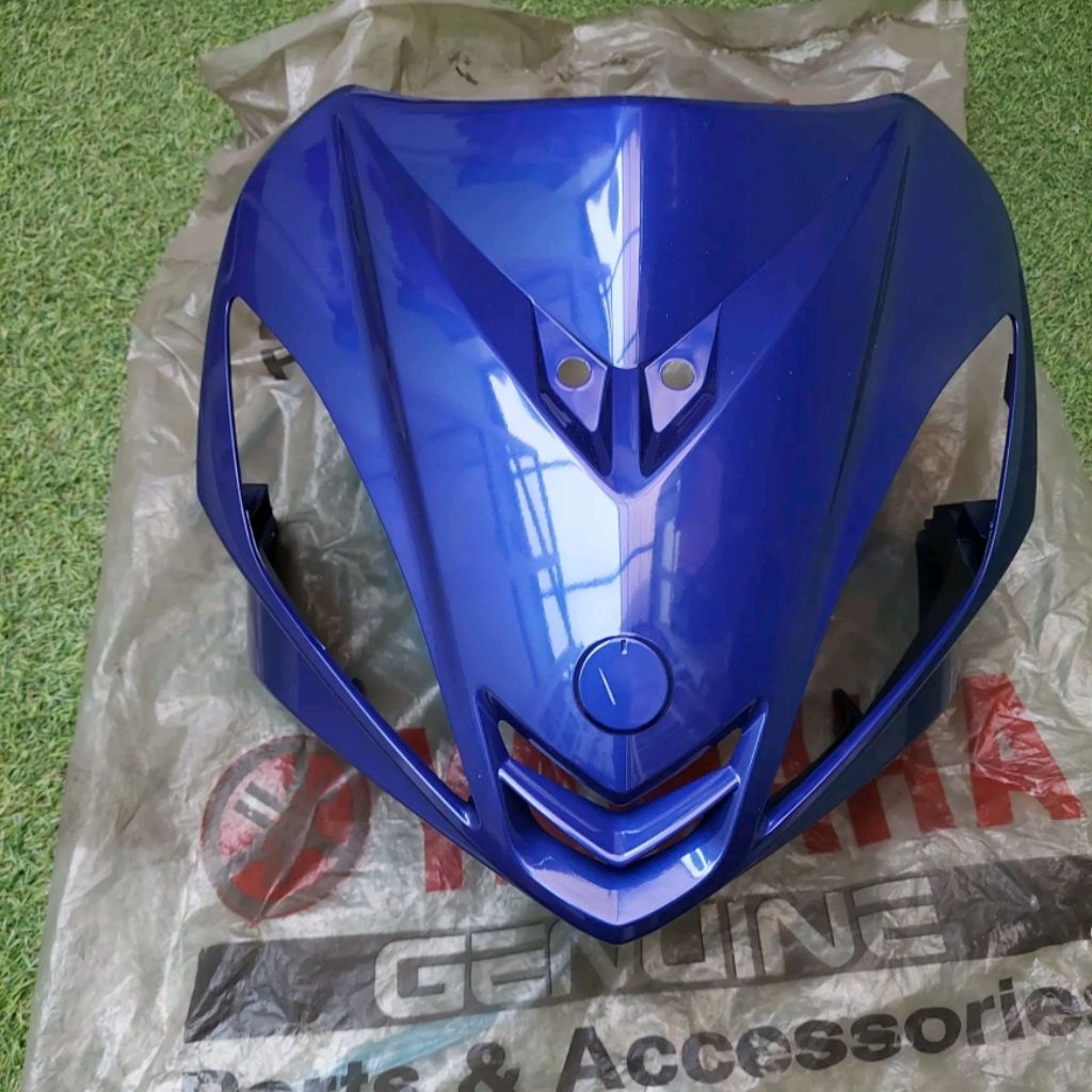 Tameng Depan Dada Dasi Jupiter MX Old Lama Biru Tua Biru DPBMC Ori YGP Kode 1S7-F3391-00-P0