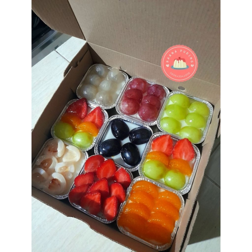 Hampers Puding Buah Segar isi 9 tray