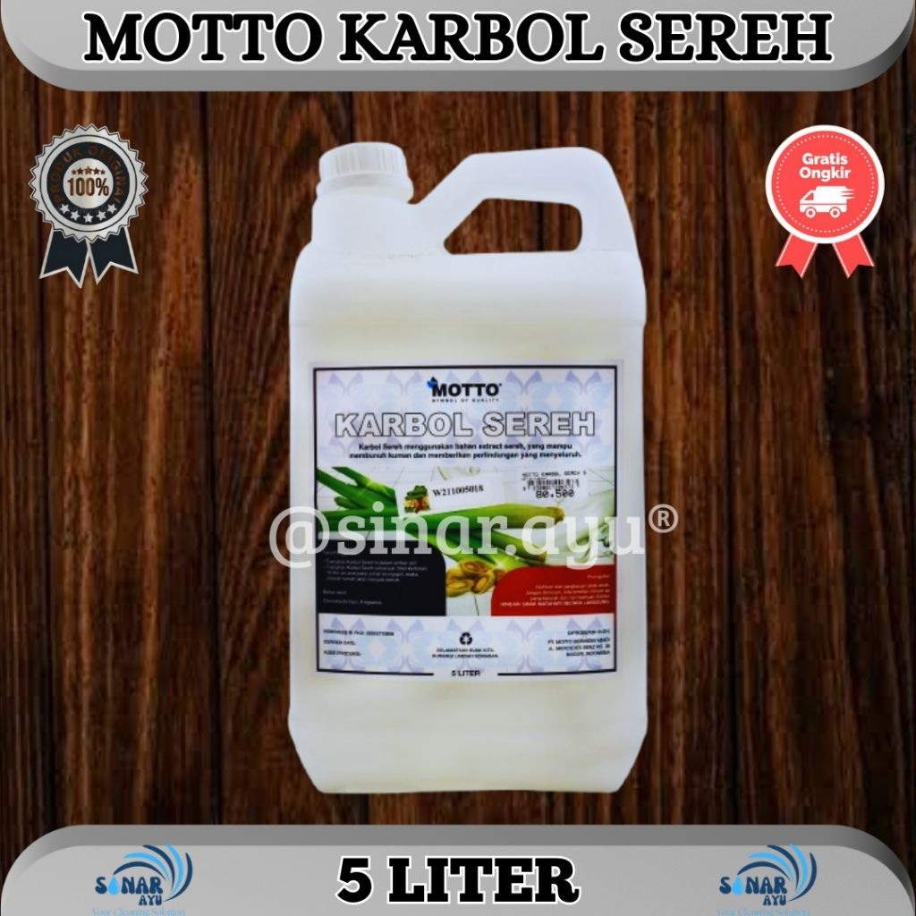 KARBOL SEREH 5 LITER MOTTO KARBOL PINE REFILL CAIR
