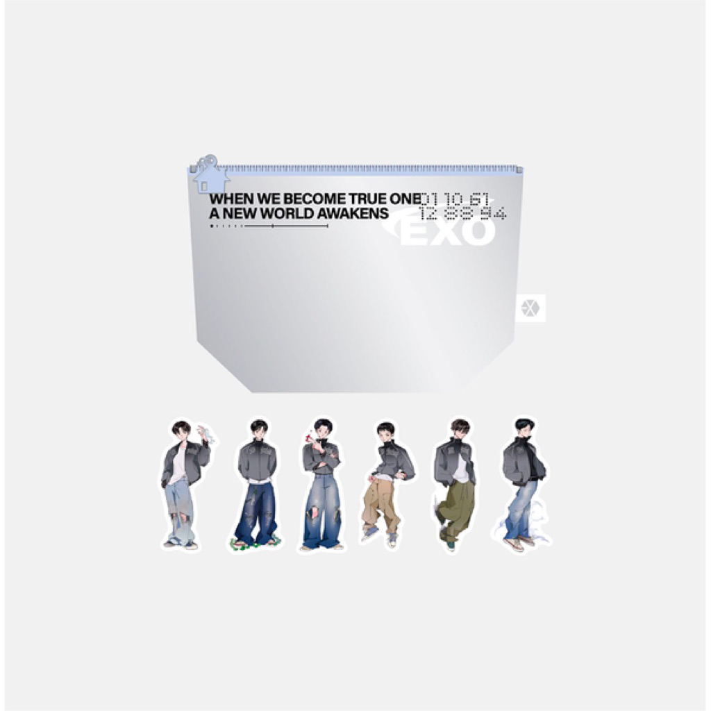 [PRE ORDER] MD POUCH + STICKER SET EXO FANMEETING EXO’VERSE OFFICIAL MURAH