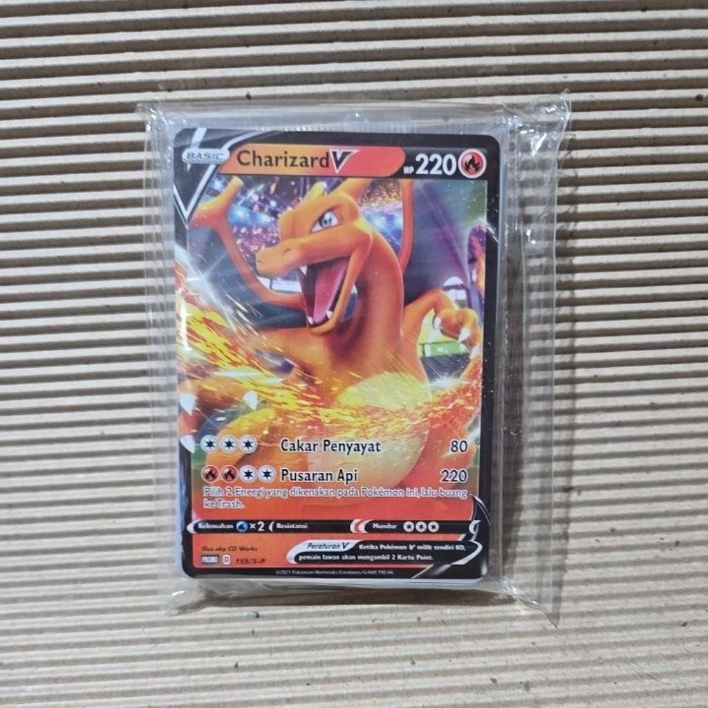 Charizard V promo card indo foil