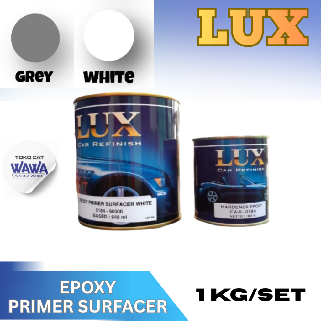 Epoxy Lux primer surfacer Cat dasar Anti karat 1kg/set penta super gloss