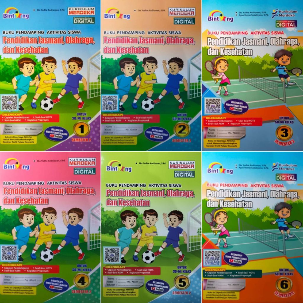 READY PJOK BINTANG KELAS 1-6 SD/MI SEMESTER 2