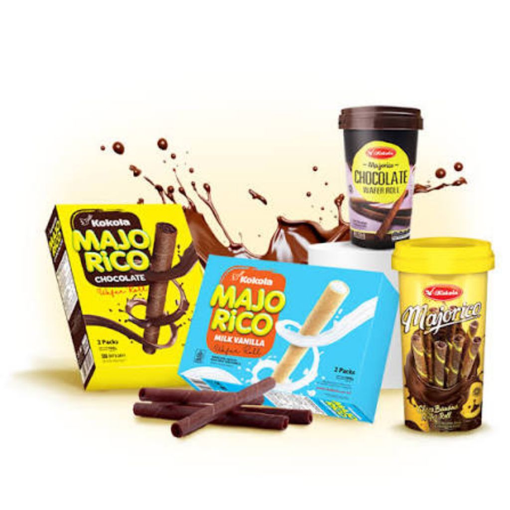 KOKOLA MAJORICO WAFER ROLL 100 GRAM ISI 24 PCS COCOK UNTUK HAJATAN HAMPERS PARCEL