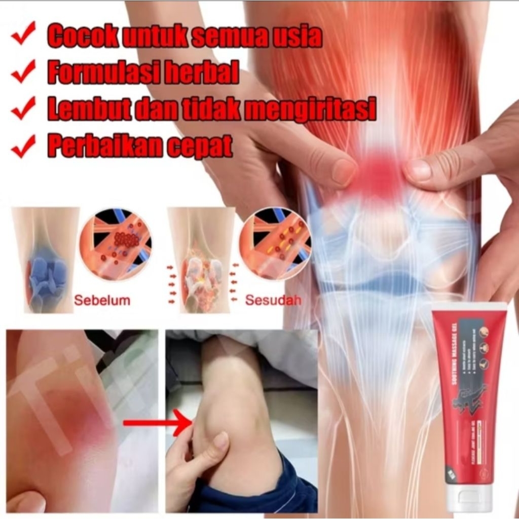 LANZF Krim Herbal Dan Nyaman Untuk Nyeri Otot & Sendi