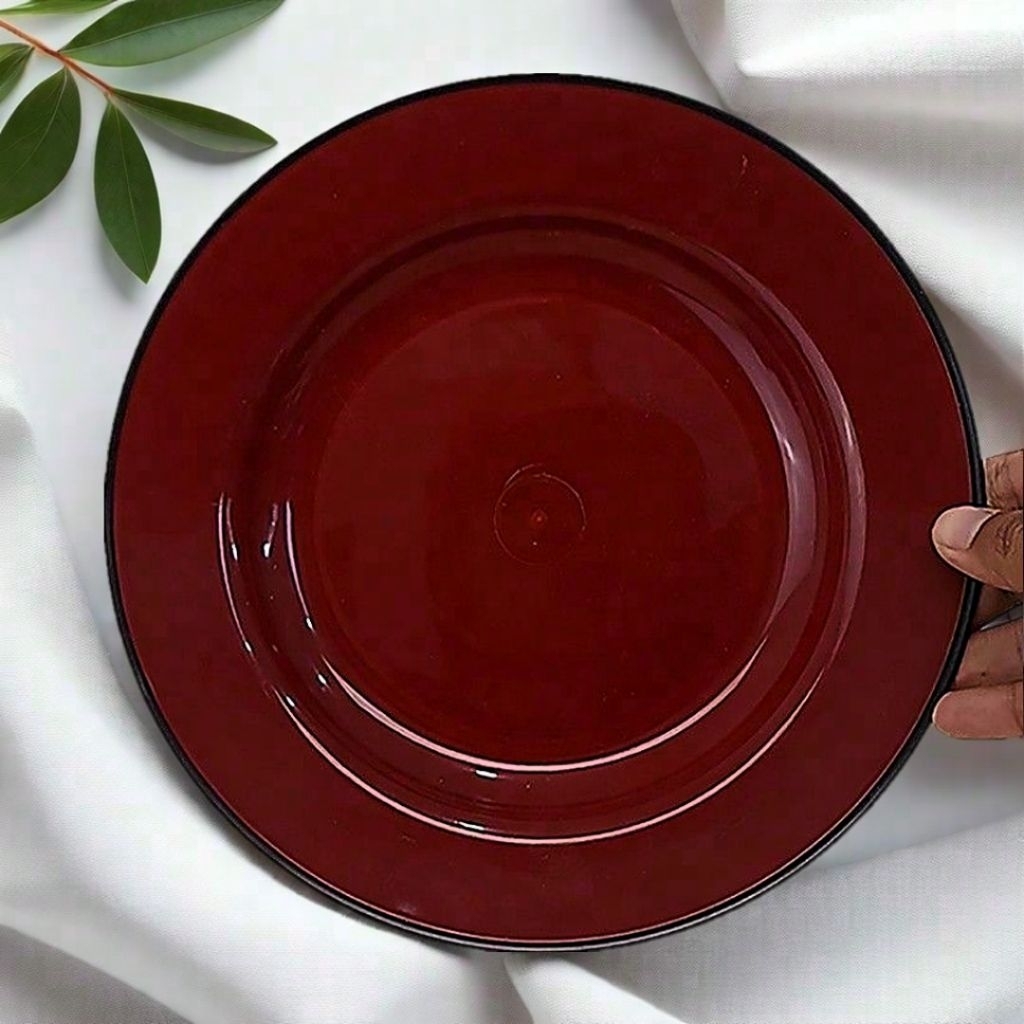 Piring Ramen Bulat / Piring Jepang /Piring Makan plastik