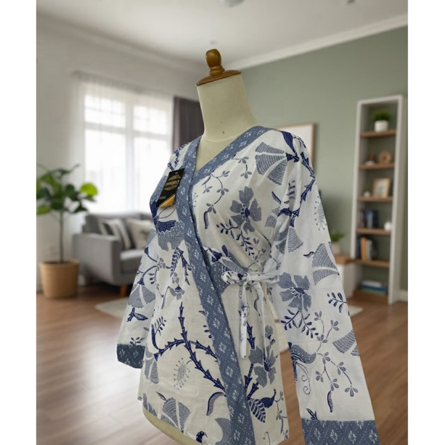 blouse batik kimono//batik modern//batik kantor//batik kekinian//batik kimono//batik Pekalongan//ser