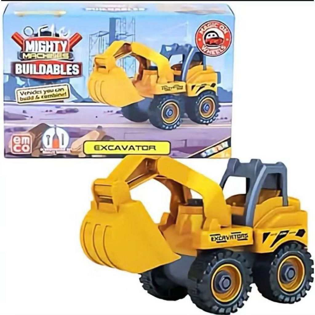 Mainan Mobil Kendaran EMCO Mighty Machines Buildables